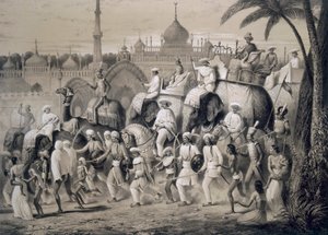 1859年「インドの航海」の主要な通り、ラクナウ